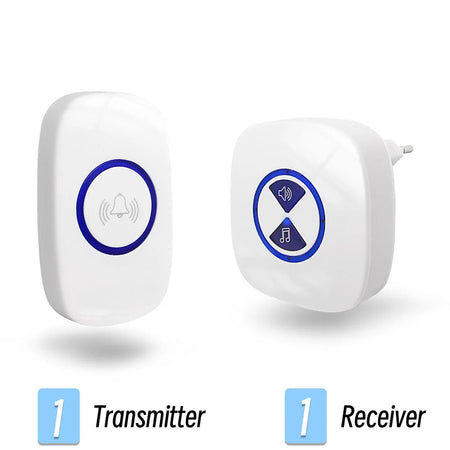 Wireless 433mhz Rf Outdoor Doorbell 100M Waterproof Door Bell Transmitter AC 110V 220V EU UK Receiver Door Bell for Smart Home