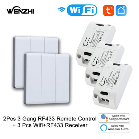 &amp;quot;Wireless Remote Control Smart Light Switch Module&amp;quot; 3Switch2 receiver3 / CHINA
