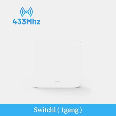 Wireless Smart Wall Light Switch with Remote Control - RF433mhz LED Switch 1 Switch / CHINA