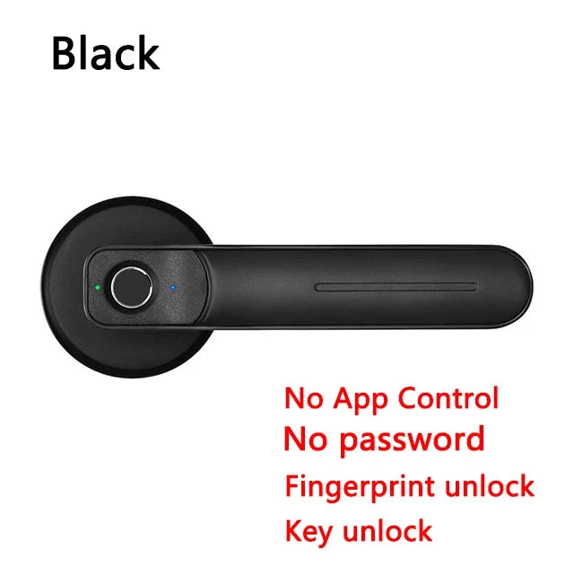 With Tuya Biometric Fingerprint Smart Door Lock Electronic Digital Lock  Password Fingerprint Keyless Security Door Handle Home
