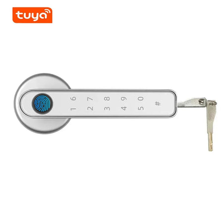 With Tuya Biometric Fingerprint Smart Door Lock Electronic Digital Lock  Password Fingerprint Keyless Security Door Handle Home