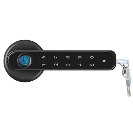 With Tuya Biometric Fingerprint Smart Door Lock Electronic Digital Lock  Password Fingerprint Keyless Security Door Handle Home