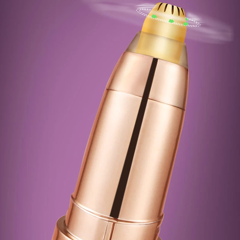 Women Electric Eyebrow Trimmer Security Hair Removal Eye Brow Epilator Mini Shaper Shaver Painless Razor Facial  Remover