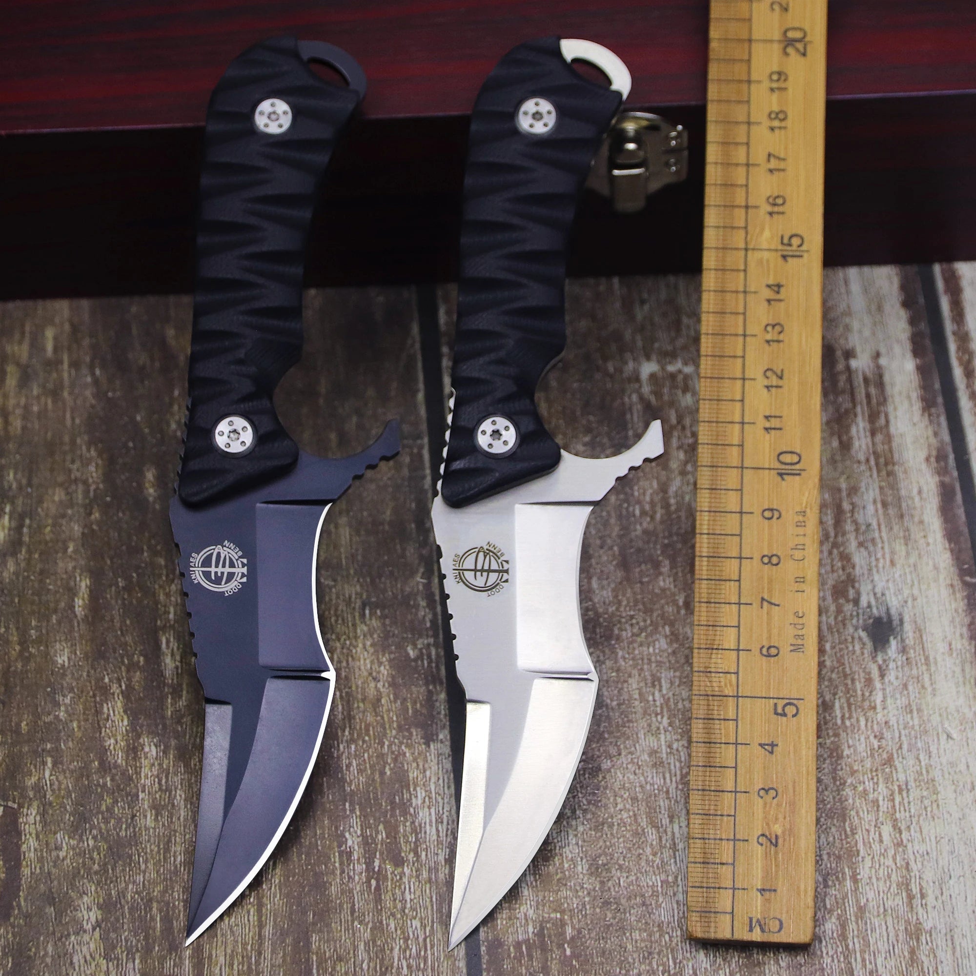 WPKOPYA D2 Steel Outdoor Tactical Survival Knife