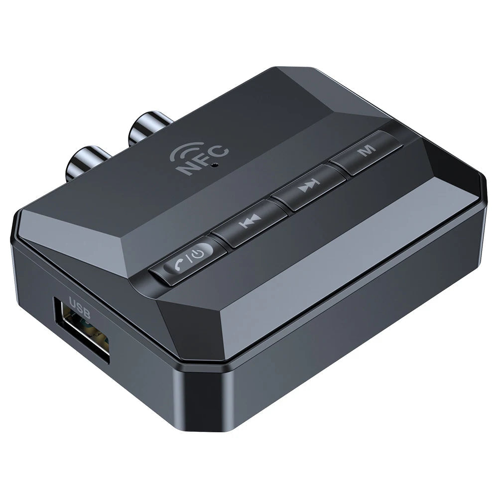 WYMECT Bluetooth Receiver 5.3: Connect Wirelessly &amp;amp; Enjoy Lossless Sound  black
