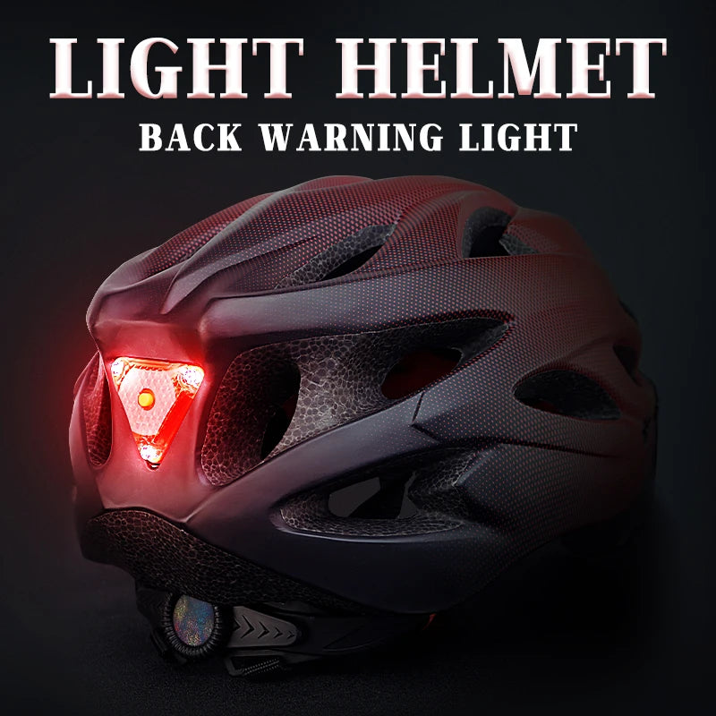 LED Rear Light Cycling Helmet | Lightweight Breathable LED Rear Light Cycling Helmet | Lightweight Breathable