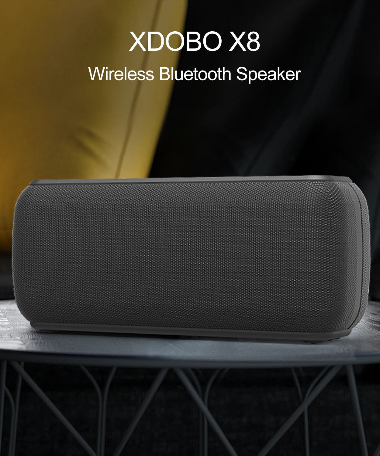 XDOBO X8 60W Portable Speakers Bass Subwoofer Wireless Waterproof TWS 6600mAh Power Bank Function Suporrt USB/TF/AUX