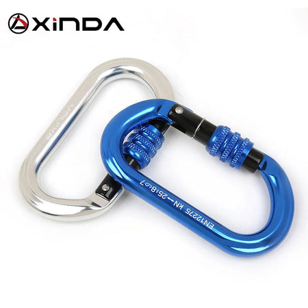 XINDA O-type lock buckle Automatic Safety Master Carabiner Multicolor 5500lbs Crossing hook Climbing Rock Mountaineer Equipment