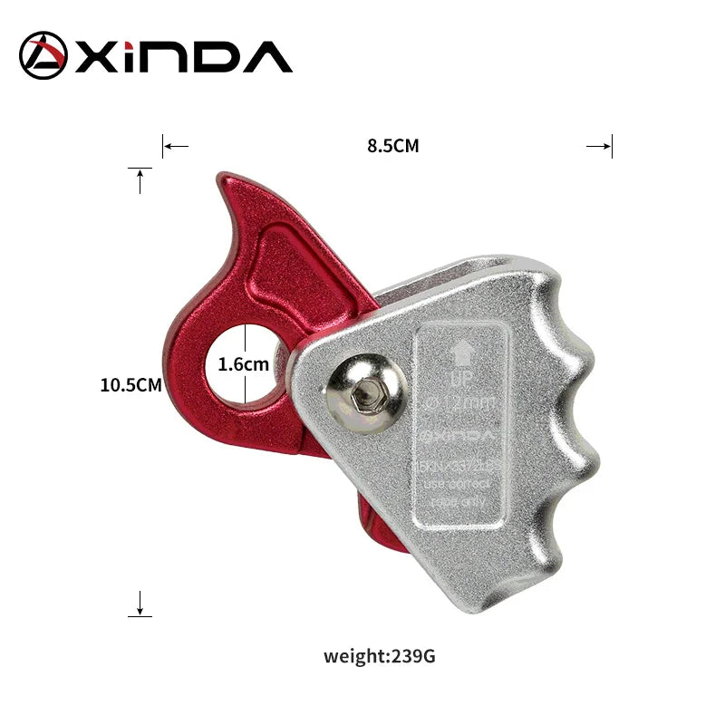 XINDA Self-lock Equipment High-altitude ToolsGrasp Rope Devices Automatic Lock Karabiner Anti Fall Protective Gear Survival