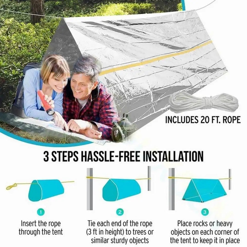 XUANGOUXGCN Emergency Survival Sleeping Bag &amp;amp; Tent
