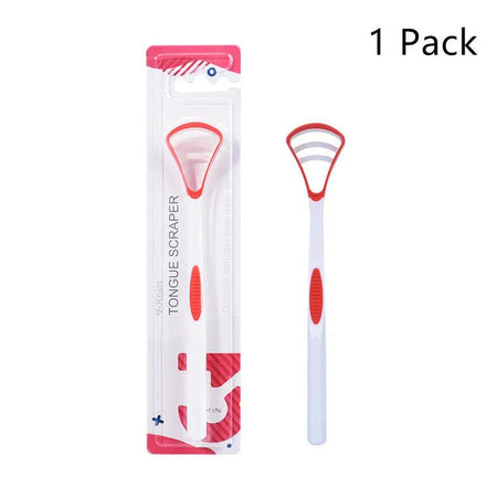 Y-Kelin Sales Silicone Tongue Scraper Brush Cleaning  Food Grade Single Oral Care To Keep Fresh Breath 3Color Pack No.1 Red / CHINA