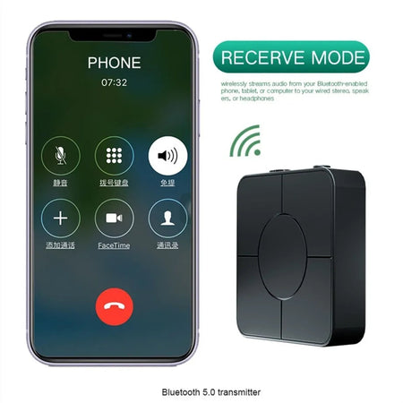 YIGETOHDE Bluetooth 5.0 Receiver Transmitter Audio Music Stereo Wireless BT 5.0 Adapter RCA 3.5Mm AUX Jack For Speaker TV Car PC