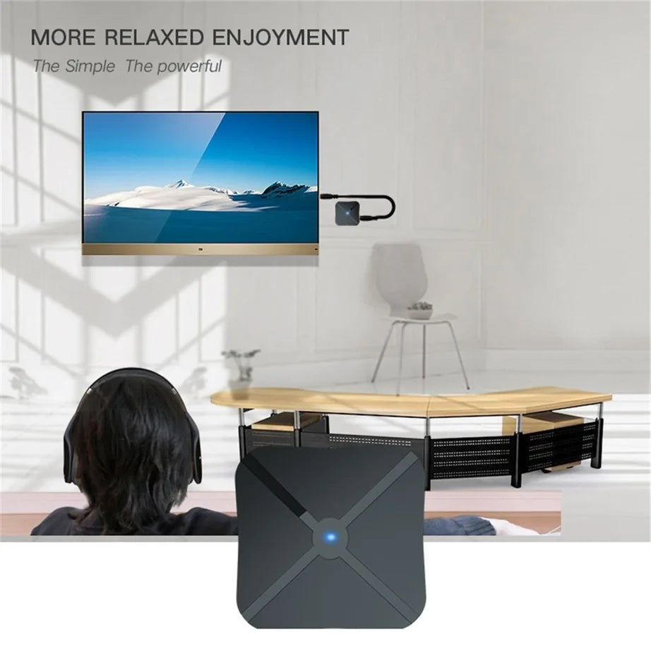 YIGETOHDE Bluetooth 5.0 Receiver Transmitter Audio Music Stereo Wireless BT 5.0 Adapter RCA 3.5Mm AUX Jack For Speaker TV Car PC