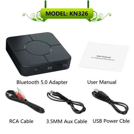 YIGETOHDE Bluetooth 5.0 Receiver Transmitter Audio Music Stereo Wireless BT 5.0 Adapter RCA 3.5Mm AUX Jack For Speaker TV Car PC