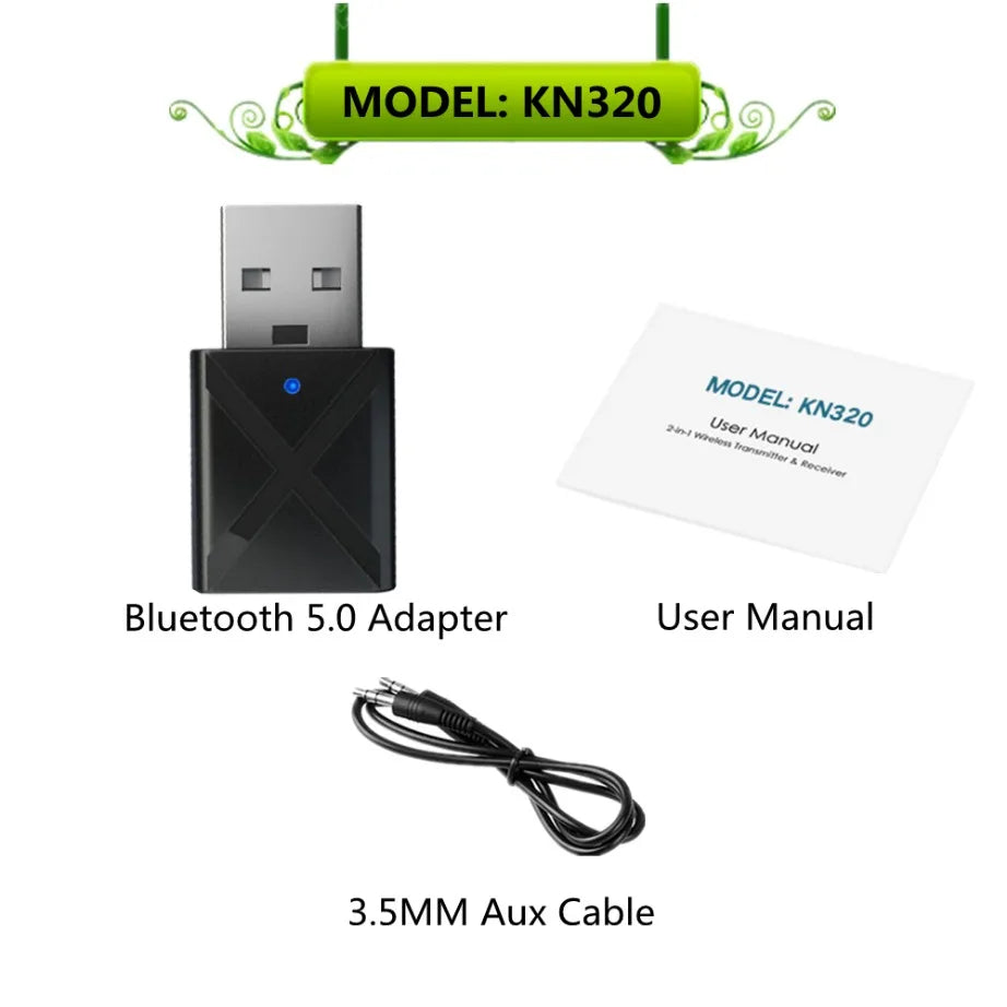 YIGETOHDE Bluetooth 5.0 Receiver Transmitter Audio Music Stereo Wireless BT 5.0 Adapter RCA 3.5Mm AUX Jack For Speaker TV Car PC