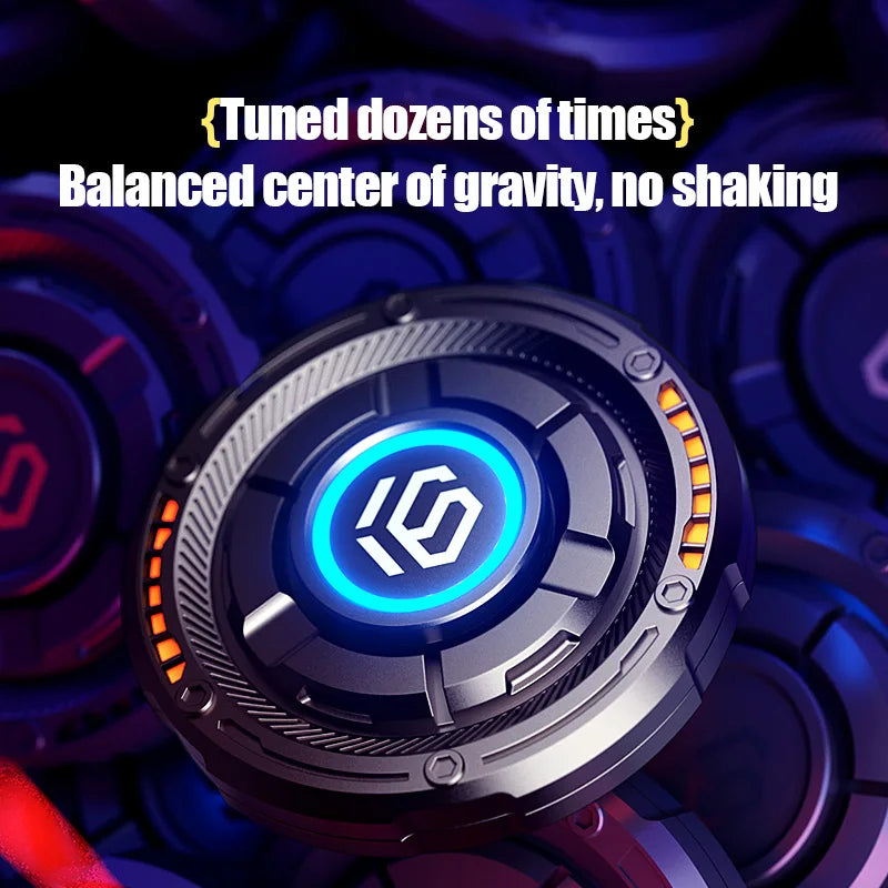 YIJOO 3in1 EDC Metal Pushing Card Hand Spinner Papa Coin Adults Creative Fidget Toys For Men 2024 New Stress Reliever Gifts