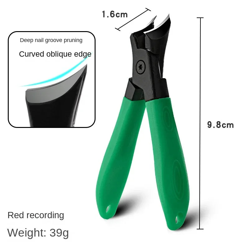 YIYUEQIANLI Anti-Splash Nail Clippers - Precision &amp;amp; Comfort in Every Cut Green