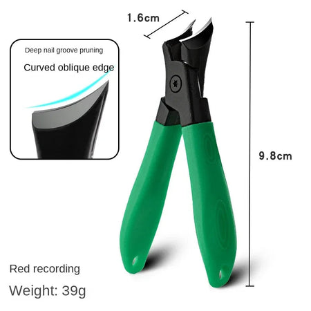 YIYUEQIANLI Anti-Splash Nail Clippers - Precision &amp;amp; Comfort in Every Cut Green